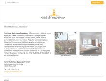 Tablet Screenshot of hotel-mutterhaus.de